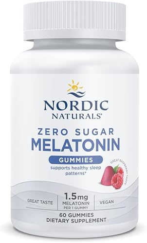 Miniatura 7 de Nordic Naturals Gomitas de melatonina sin azúcar, frambuesa, 120 gomitas - 1.5 mg de melatonina - Gran sabor - sueño reparador, apoyo antioxidante -