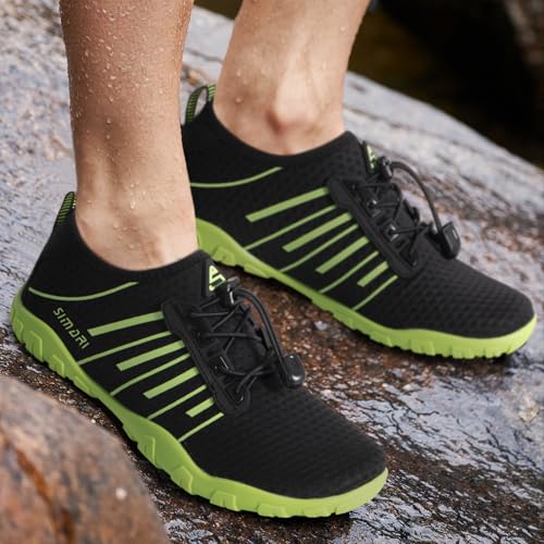 Image of SIMARI Water Shoes for Women Men - Barefoot Quick-Dry Aqua Socks | Lightweight Swim Shoes for Surfing, Swimming, Beach Sports, Kayaking, Diving | Non-Slip Design