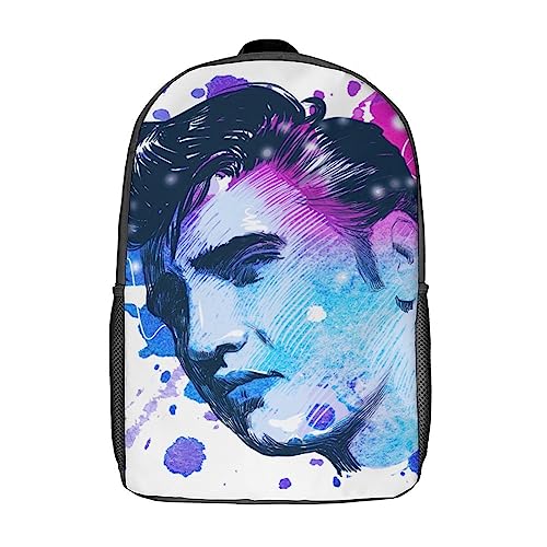 PIXOLE Sac à dos d’école Elvis Presley pour enfants : cartable spacieux pour garçons, cartable pour filles - Les Beatles, Paul McCartney, John Lennon, RIngo Starr, George Harrison PIXOLE Sac à dos d'école Elvis Presley pour enfants : cartable spacieux pour garçons, cartable pour filles