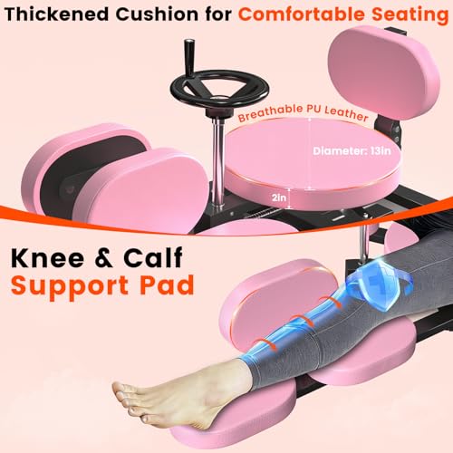 Image of Leg Stretcher, 220LBS Split Machine for Fexibility & Splits Training, 0-200 Adjustable Stretching Equipment for Home Gym, Heavy Duty Steel Frame Leg Stretching Training Machine