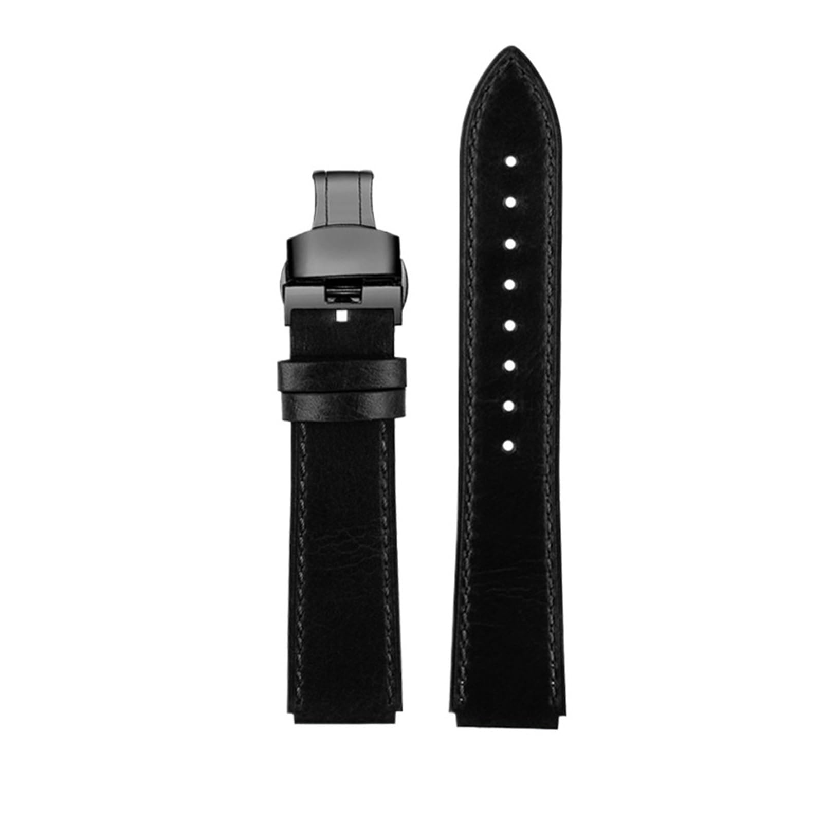 Correa de repuesto de cuero estilo retro de 18 mm compatible con relojes digitales 5