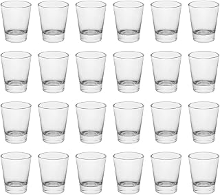 Heavy Base Shot Glasses, 1.5 oz Sets of Clear Shot Glass (24 Pack), Measuring Cup for Espresso, Liquid, and Wine - Heavy Glass (Glass, 24Pack)