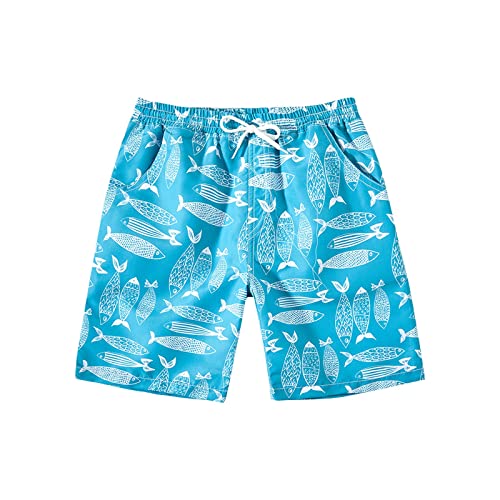 Boys Swim Shorts Quick Dry UPF 50+ Athletic Swim Trunks for Kids Teens Beachwear Board Shorts Bathing Suit Swimwear