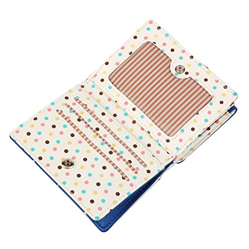 Damara Female Faux Leather Card Holder Mini Wallet Clutch,Apricot #TOP4