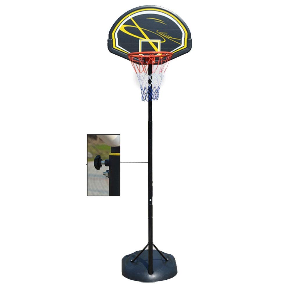 Canestro da basket portatile regolabile in altezza e sistema di supporto con tabellone da 31x22 pollici