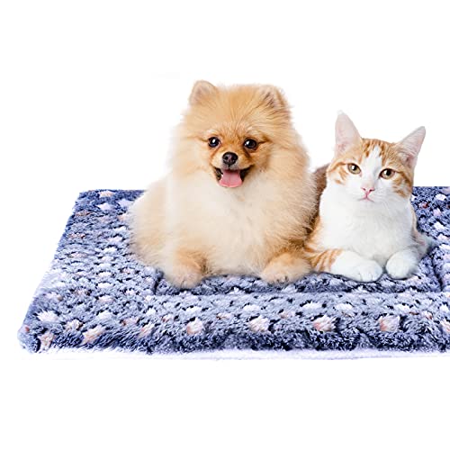 Manta de cama para perro, lavable, suave cama para gato, cojín grande de forro polar, manta mullida duradera para dormir con patrón de estrella gruesa de doble cara para mascotas, gatos, 100 x 75 cm Cover