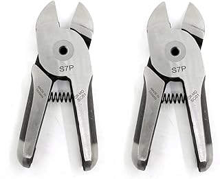 Air Nipper Replacement Blades Cutter Head S7P Pneumatic Cutting Pliers Heads Cutting 3.3mm Copper Wire 2.8mm Iron Metal Wire Cutting Scissors for HS30 HS35P Air Scissors Head 2PK