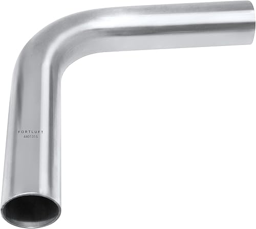 Vista 56 de Fortluft Tubo de escape universal curvo y codo, de acero inoxidable, recto, 2.00 pulgadas/50.8 mm