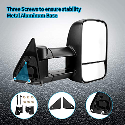 image for AUTOSAVER88 Compatible with 88-98 Chevy GMC Towing Mirrors, C/K 1500 2