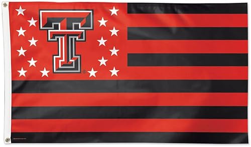 WinCraft NCAA Texas Tech University 13433115 - Bandera de lujo, 3 x 5 pies