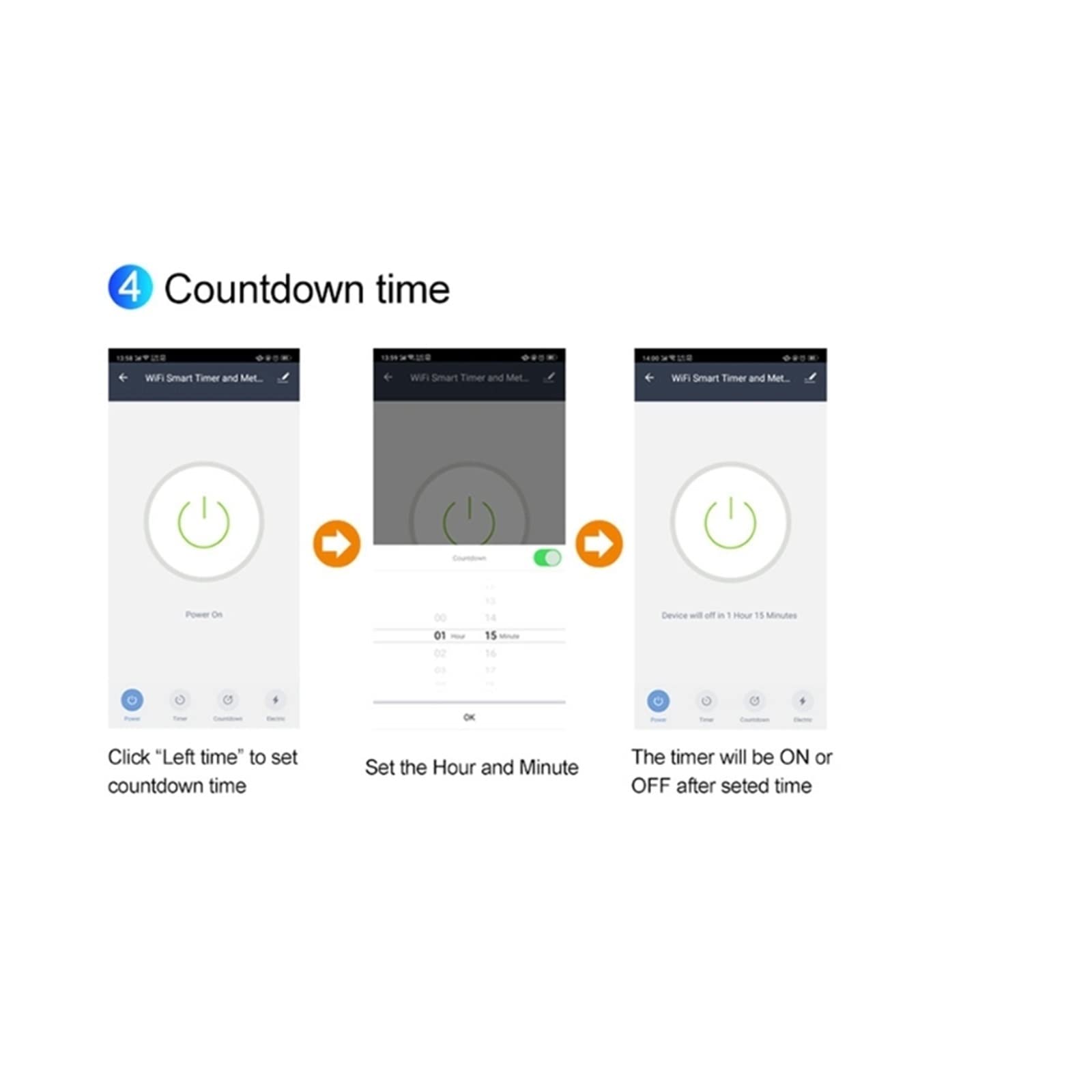Contatore Energia Elettrica, TM608 Contatore di energia domestica monofase con interruttore timer Telecomando tramite APP Rilevamento corrente di tensione multifunzionale Tim, Facile da Installare