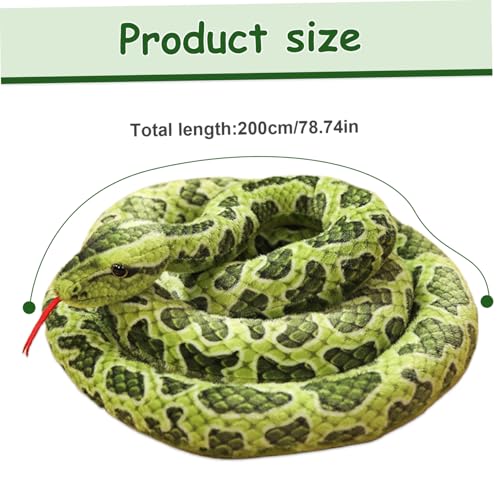 Serpent en peluche pour Halloween de 200 cm idéal pour faire des farces - 4