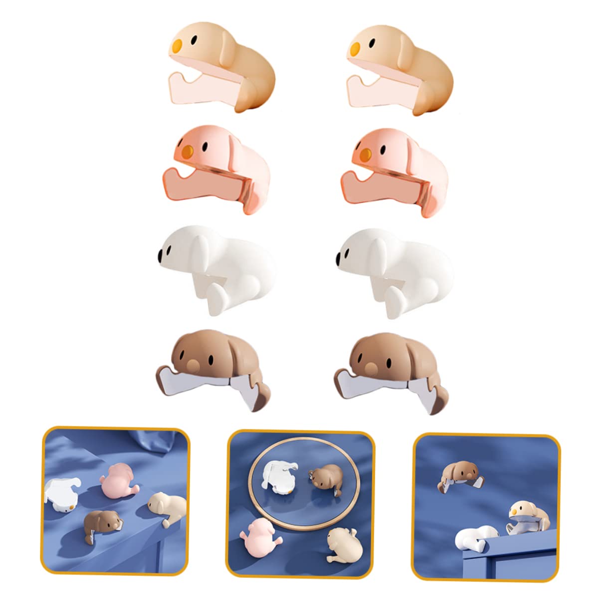 24piezas Protector De Esquinas para Bebés Anticolisión Seguridad Muebles y Bordes Diseño De Perrito Protección para Color