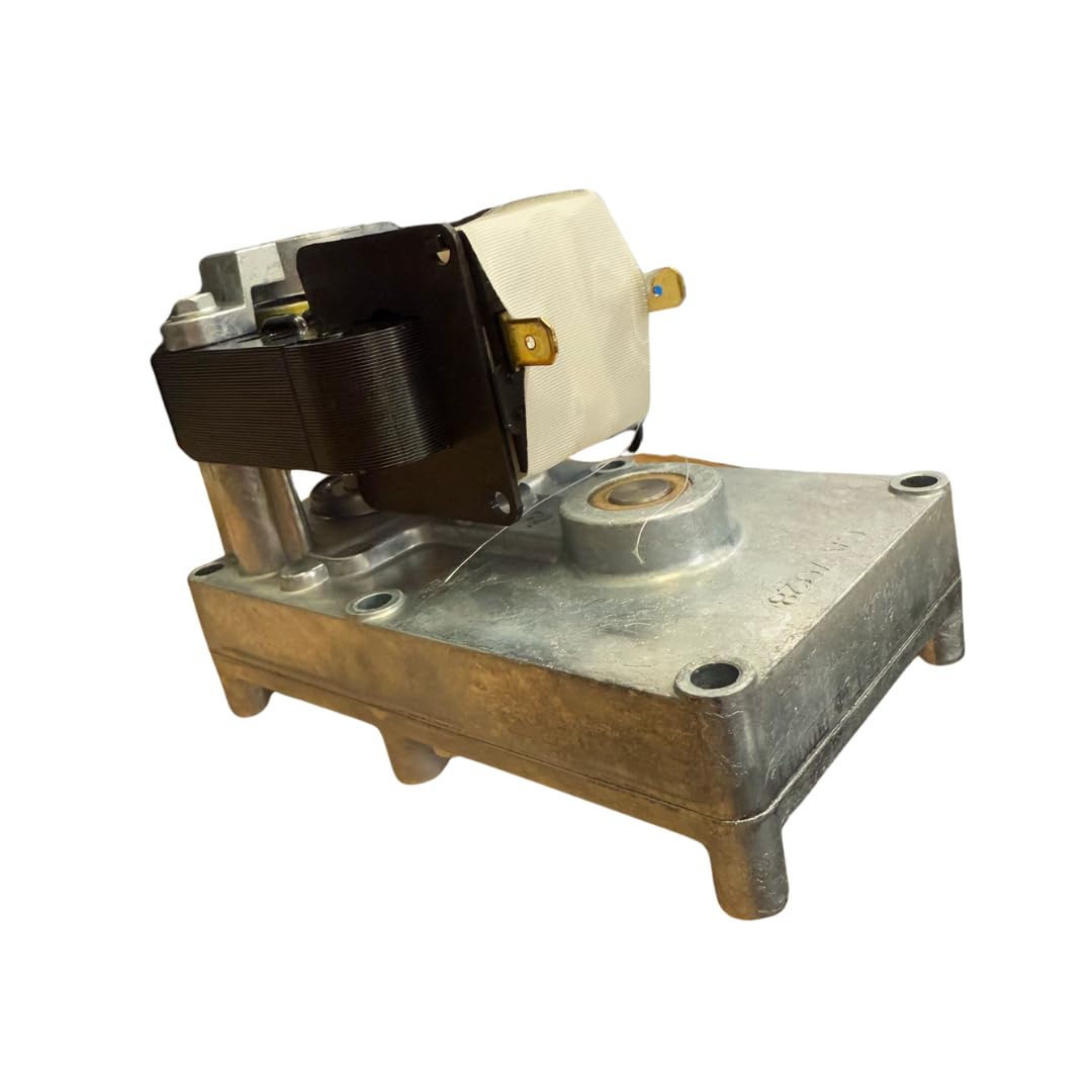 Motoriduttore velocità: 1rpm, diametro albero: 9.5mm, per stufe e caminetti a pellet: ANSELMO COLA, ENVIRO, KALOR, MCZ, PALAZZETTI, ROYAL, THERMOROSSI