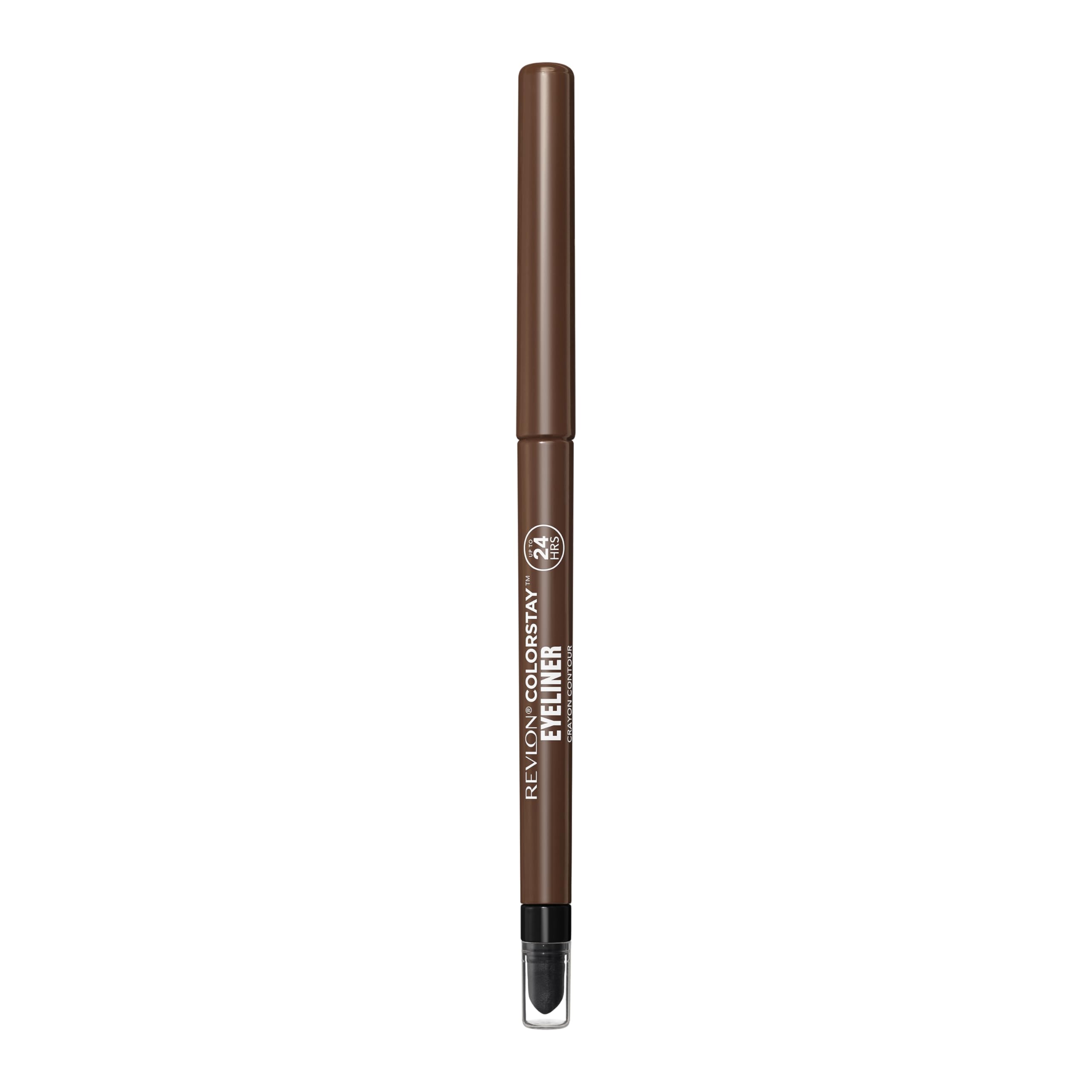 Revlon Color Stay Pencil Eyeliner with Built-in Sharpener, Waterproof, Smudgeproof, Longwearing Eye Makeup with Ultra-Fine Tip, N2, Brown, 1 Count (Pack of 1)