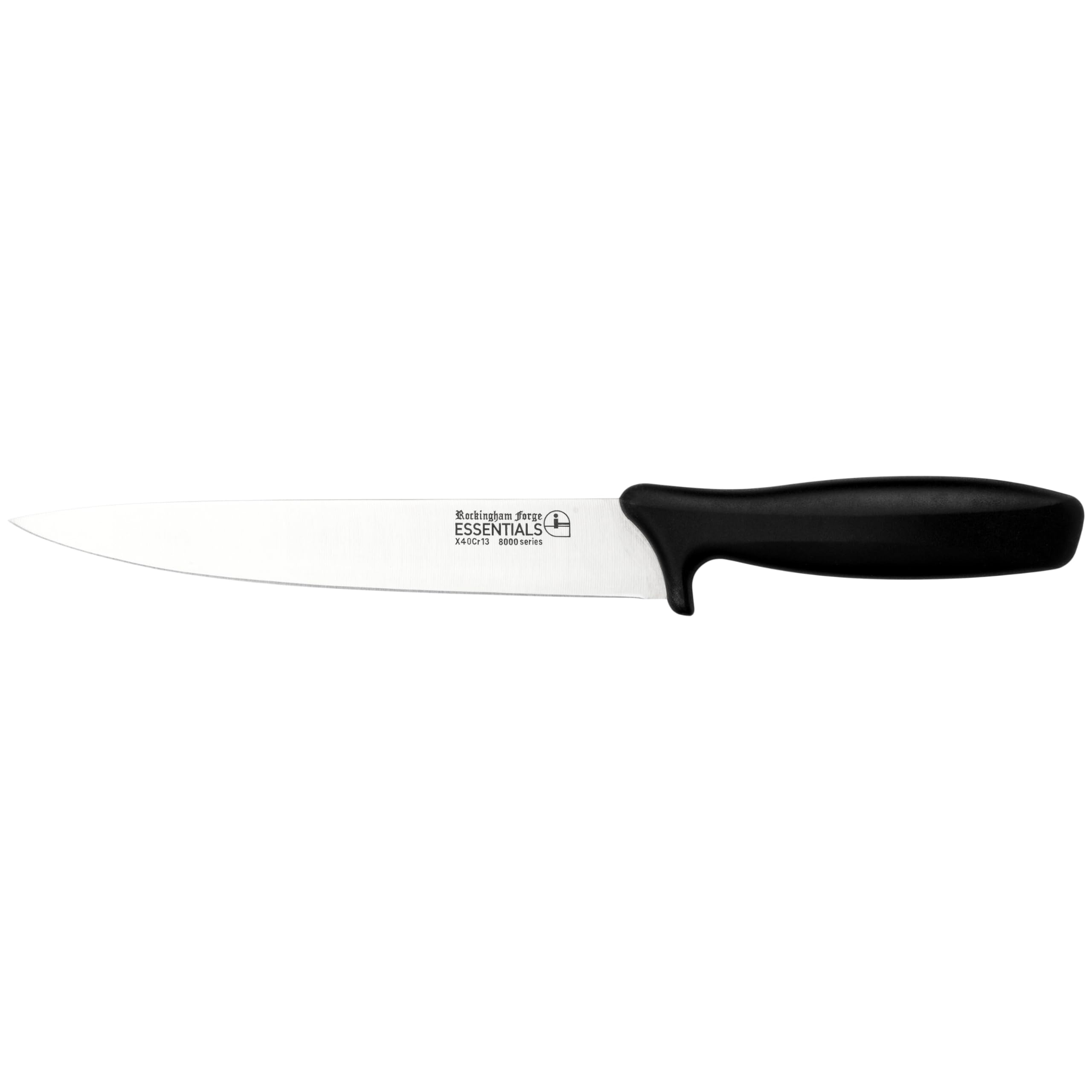 Range 20cm Carving Knife - Lightweight Sharp Stainless Steel Kitchen Knives with Black Handle