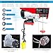 2 in 1 Electric Hoist,440 lbs 120V Electric Hoist with Remote Control,16ft/33ft Lifting Speed,328ft Wireless/Wire Electric Hoist Winch for Garage,Warehouse,Factory,Construction Site, Attic