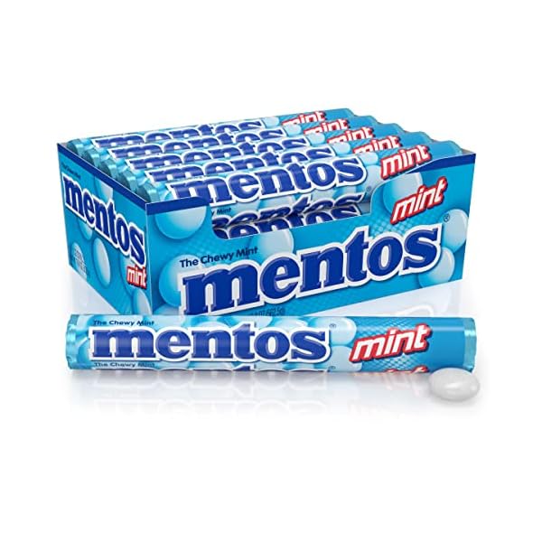 Mentos Peppermint (Economy Case Pack) 1.32 Oz Roll (Pack of 15) by Mentos [Foods]