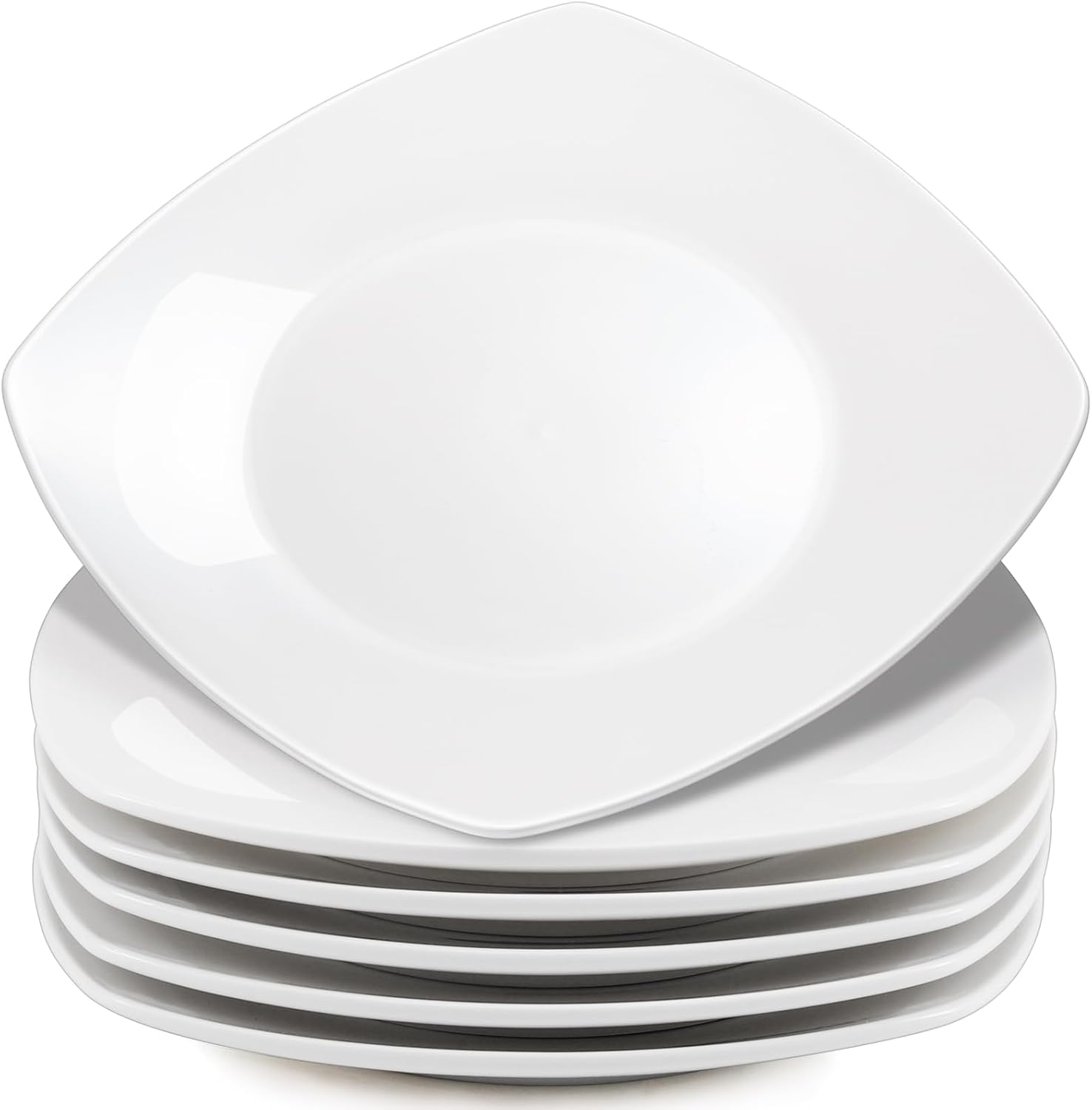 Lot de 6 assiettes plates en porcelaine