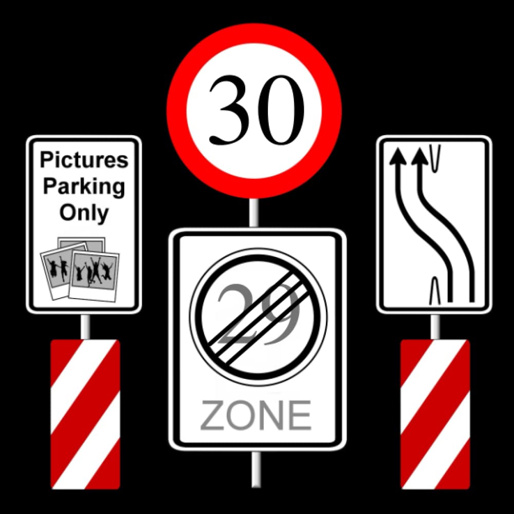 Independently published Fotoalbum 30. Geburtstag Tempo Zone Geschenkidee Gästebuch Kindergeburtstag Straßenschild Happy Birthday Fototagebuch Verkehrszeichen Guest Book ... Verkehrsschild Geburtstagsfotoalbum