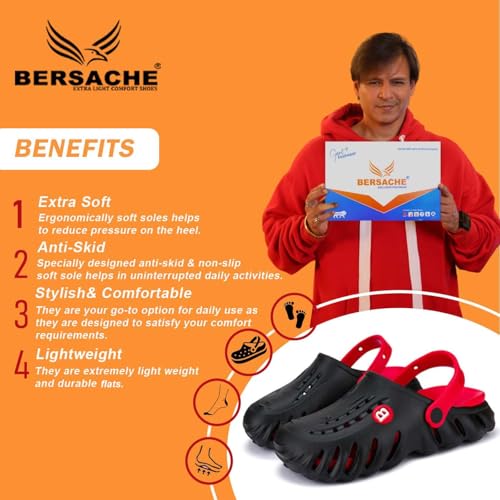 Image of BERSACHE Extra Soft Classic Casual with Back Strap Regular wear with Ultra Soft & Flexibility Technology Flats for Men's /Boy