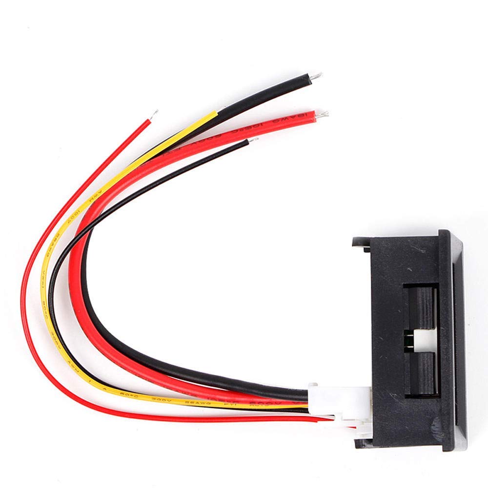 Voltmètre Ampèremètre LED DC - 100V 100A, écran Bleu/rouge 0.56", Pour Voiture/moto/batterie