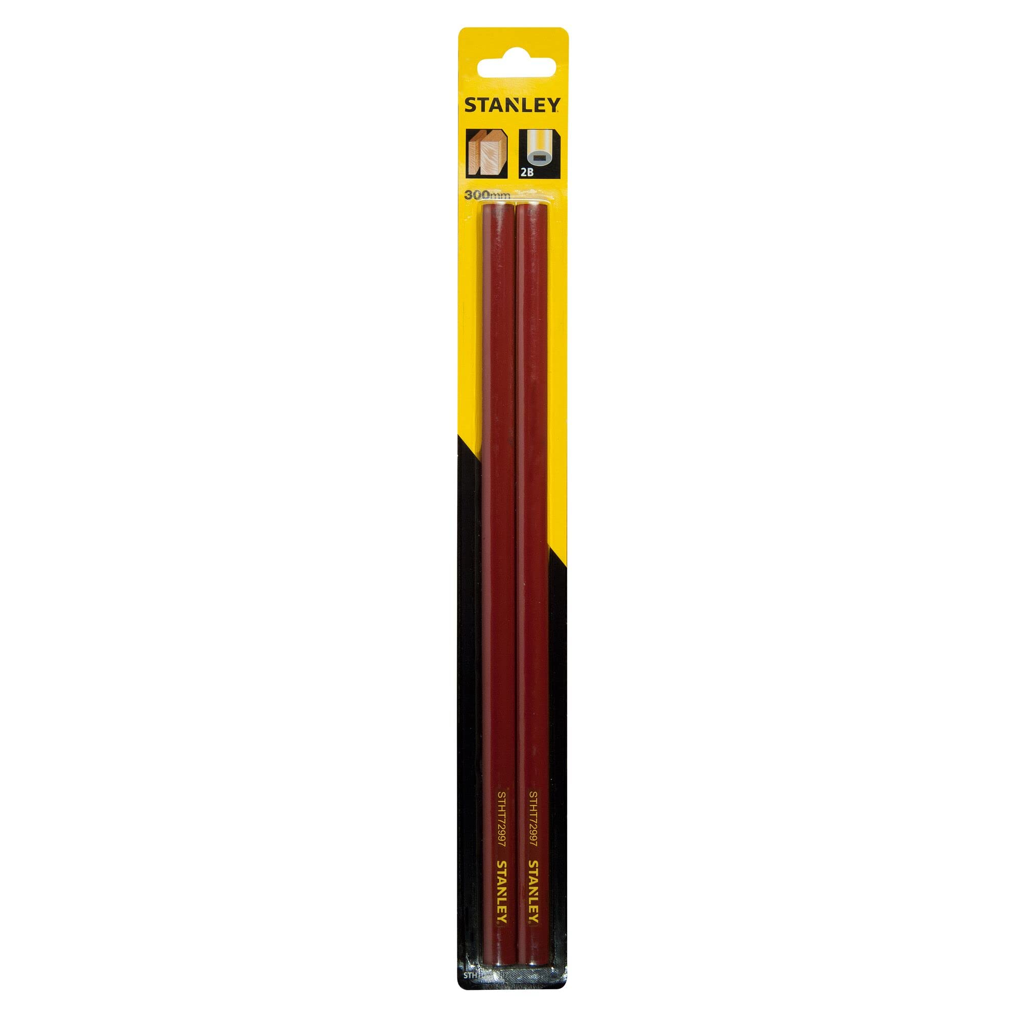 STANLEY STHT1-72997 Matite Mina Tenera, Rosso, 300 mm