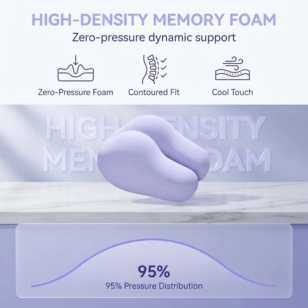 Intimacy Pillow for Couples, Sex Cushion with Multi-Position Ergonomic Foam (D)