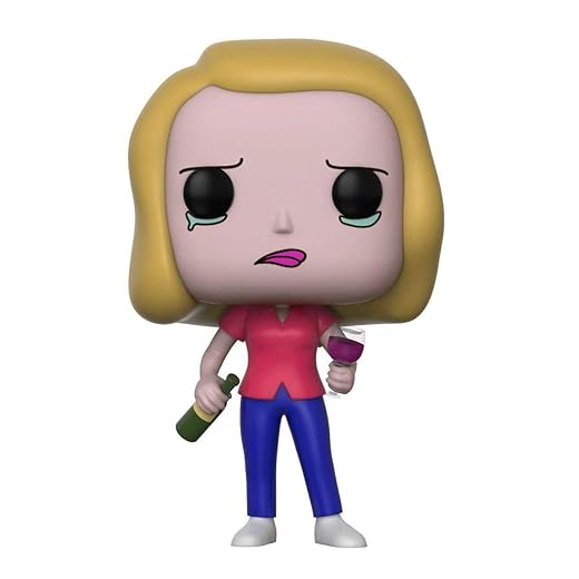 Funko Pop! Animation: Rick And Morty Beth With Wine Glass Collectible Figure