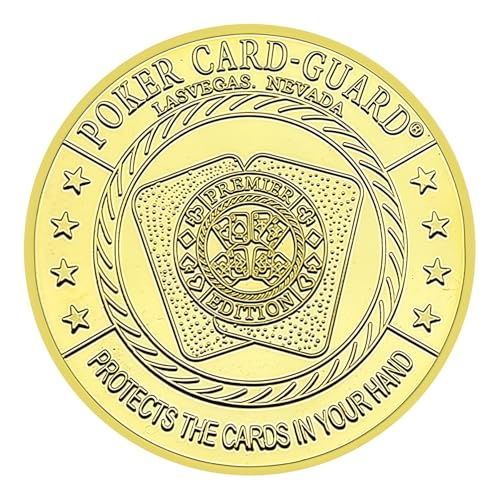 Poker Card Guard, Weights for Poker, Poker Gifts for Men, Poker Card Protector, Poker Accessories, Poker Chips with Plastic Case (Shut UP and Deal) - Thumbnail 2