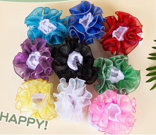 ANCHOVY Womens Big Ruffle Ankle Double Lace Turn Cuff Dress Socks,Women Cute Adult Cotton Ruffled Frilly Sock,#C9074