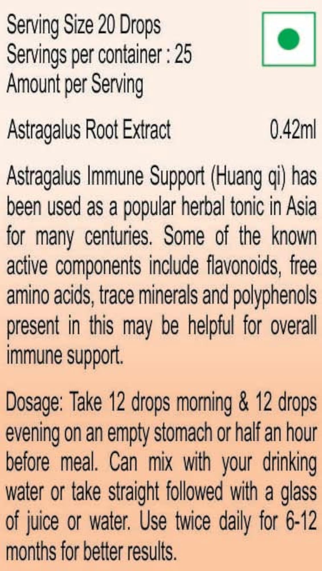 Astragalus Concentrate Drops - 50ML