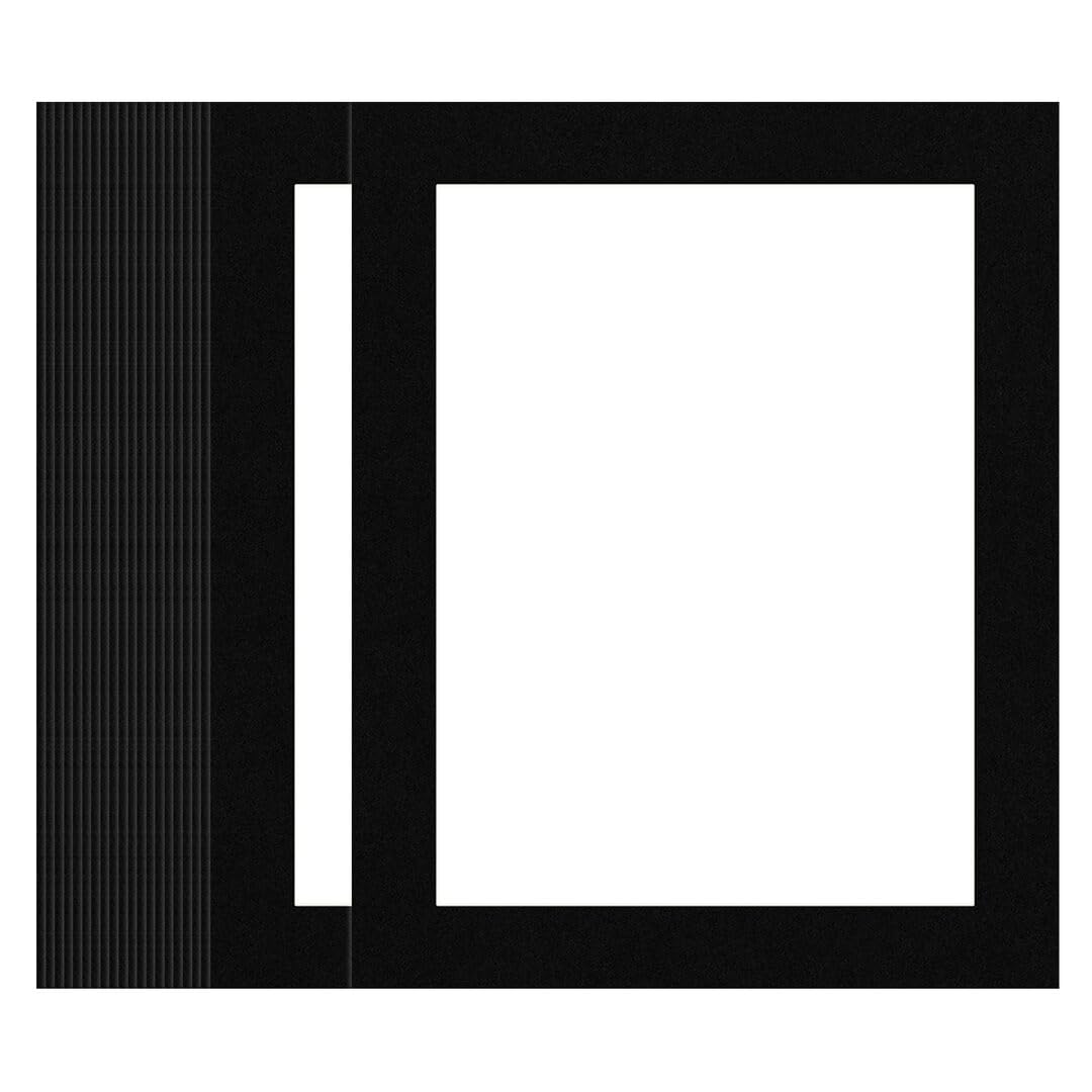 Alison Kingsgate 50X40CM Black Picture Mount - 40X30CM Aperture - Pack 20 — image 1
