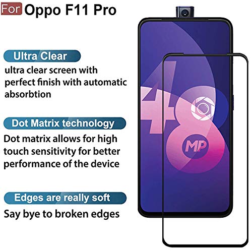Image of Screen Protector for Oppo F11 Pro Tempered Glass Edge-to-Edge 6D Screen Guard With Installation Kit