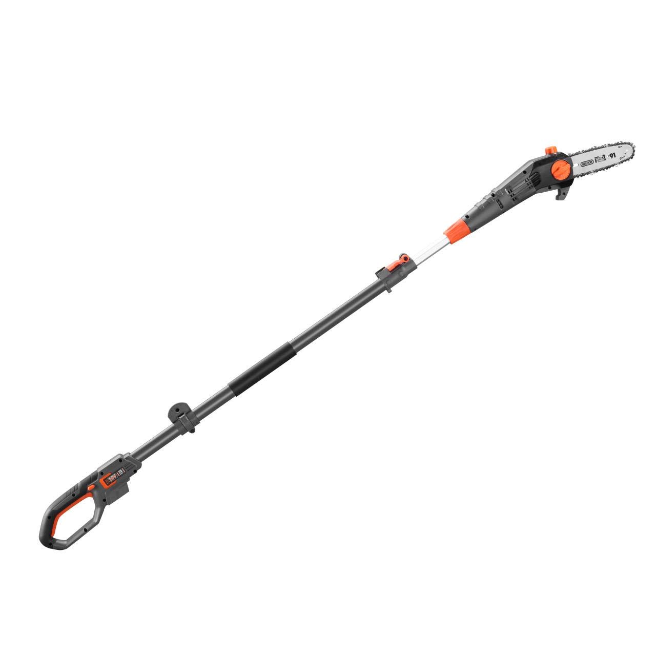 Fuxtec Akku Hochentaster 20V FX-E1HE20 Teleskop Astsäge mit verlängerbarem Teleskopstiel – 70 bis 260 cm – Ohne Akku und Ladegerät
