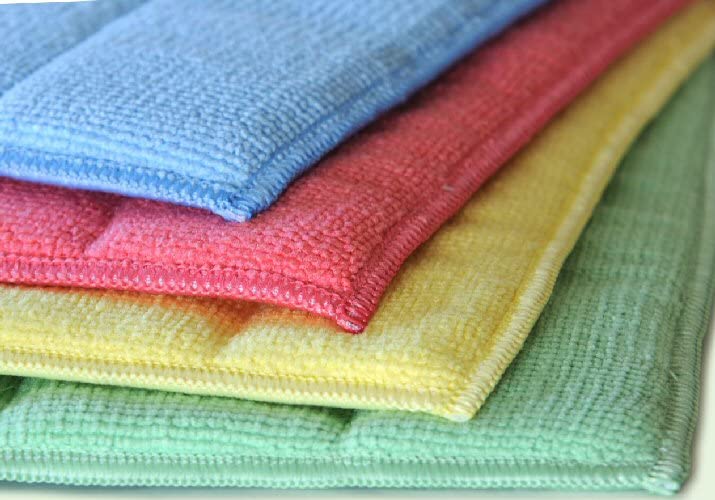 Mikrofaser Power Pads Vorratspack 10 Stück Set - handlich, gründlich, universell - Microfaser Schwammtuch ca. 23 x 17 cm, Bunt