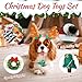 Soulchen 8 Pcs Christmas Dog Toys Set Puppy Squeaky Toys Bulk Cute Stuffed Plush Dogs Chew for Small Medium Pet with Squeakers for Fun & Teething