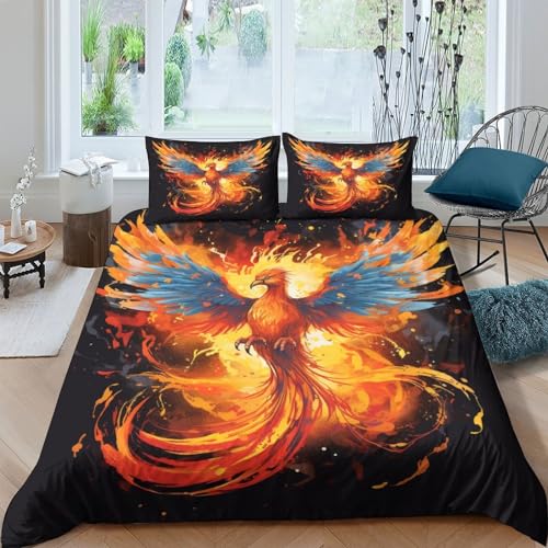 Housse de couette Phénix 3D King microfibre lit double sans repassage