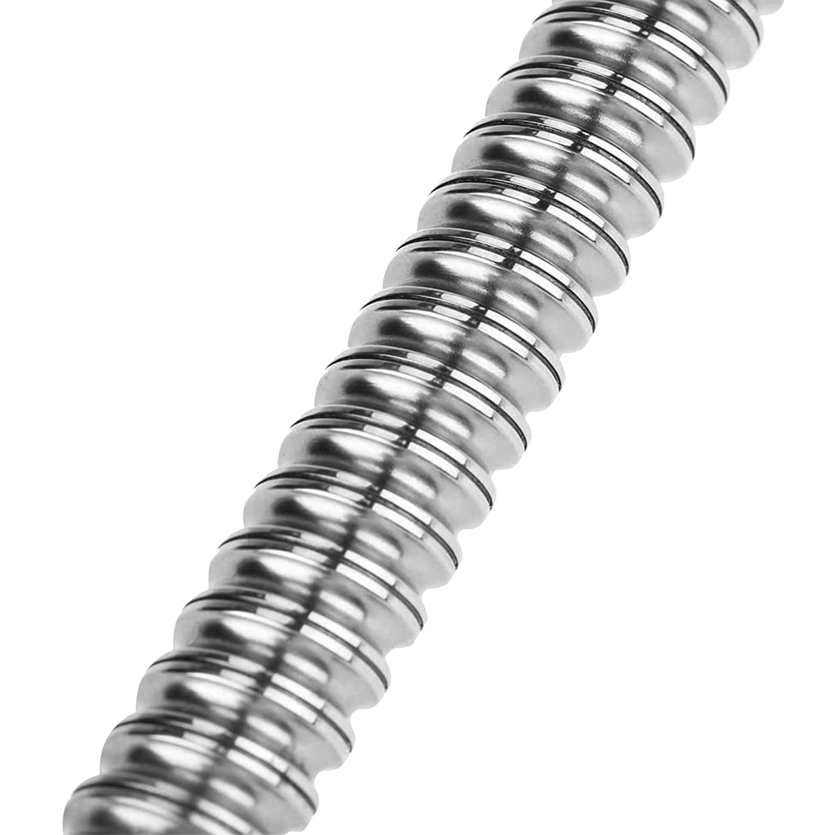 Vis à billes SFU1204 - 500 mm - Vis filetée en acier inoxydable - Sans embouts latéraux pour pièces CNC