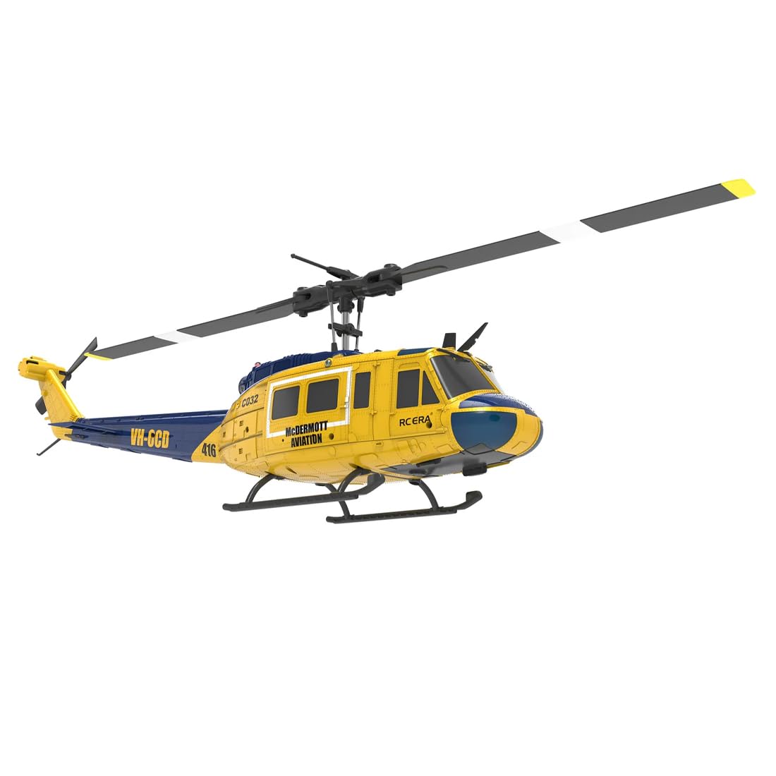 RC ERA C032 UH-1 Huey RC Hubschrauber, 6-Kanal Ferngesteuert Hubschrauber 1/48 Scale Heli, 3D Stuntflug & Hochpräzisions RC Flugzeug für Erwachsene Anfänger