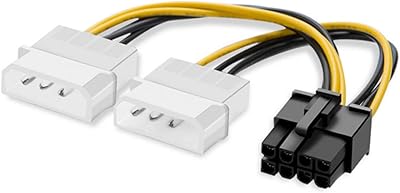 Cabo Adaador De Alimentação Dual Molex Lp4 4 Pin Para 8 Pin Pci E - Foto 10