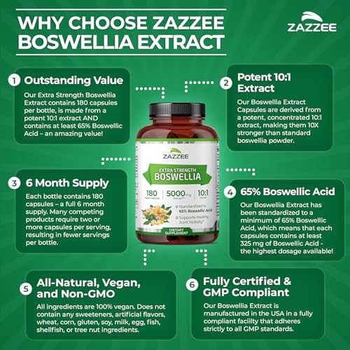 Zazzee Extra Strength Boswellia Extract