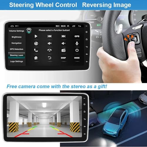 Radio para coche Android 13 con pantalla táctil 10" miniatura 4