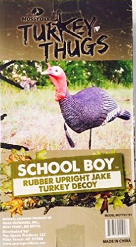 Mossy Oak Turkey Thugs School Boy Rubber Upright Jake Turkey Decoy