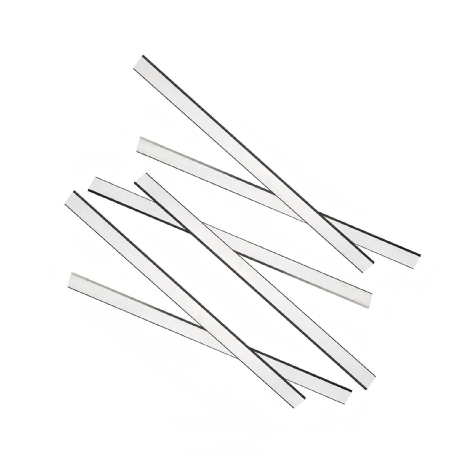 Cuchillas cepilladoras, 6 piezas, 12 x 0,75 x 0,06 pulgadas, cuchillas cepilladoras, 300 x 19 x 1,7 mm, cuchillas cepilladoras de doble filo de repuesto gruesas y afiladas for carpintería