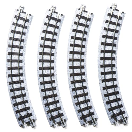 KATO Narrow Gauge Unitrack Curved Railroad R183-45°, 4 Pieces, 52-220 Railway Model Supplies