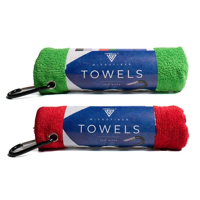 VIPERGOLF Microfiber Quick Dry Sports Towel with Clip, Mega Absorbent Fiber (40 cms X 60 cms, Green/Red), Fast Drying, Small Workout Gear for Body Sweat, Cleaning, Working Out (Pack of 2 Combo) (B0BSGPYTBC) Amazon Price History, Amazon Price Tracker