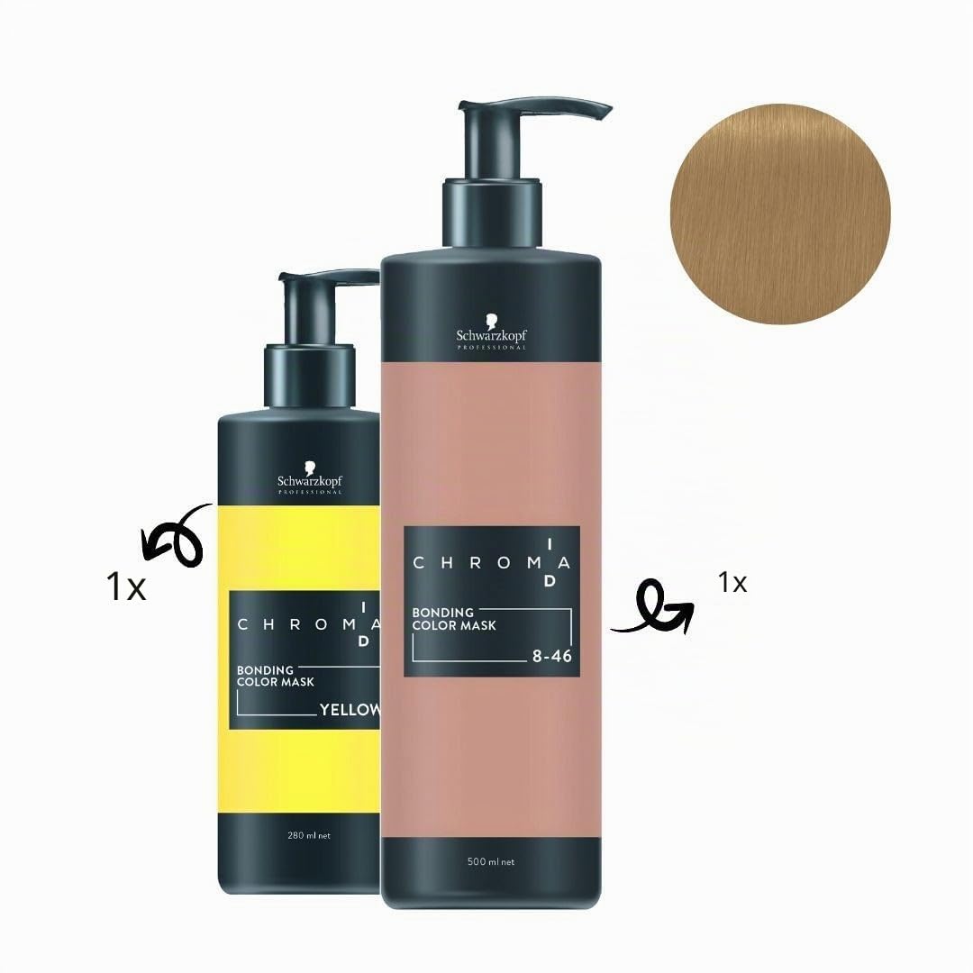 Schwarzkopf Igora Chroma Id Farbmaske 8-46 500ml, Standard, Único