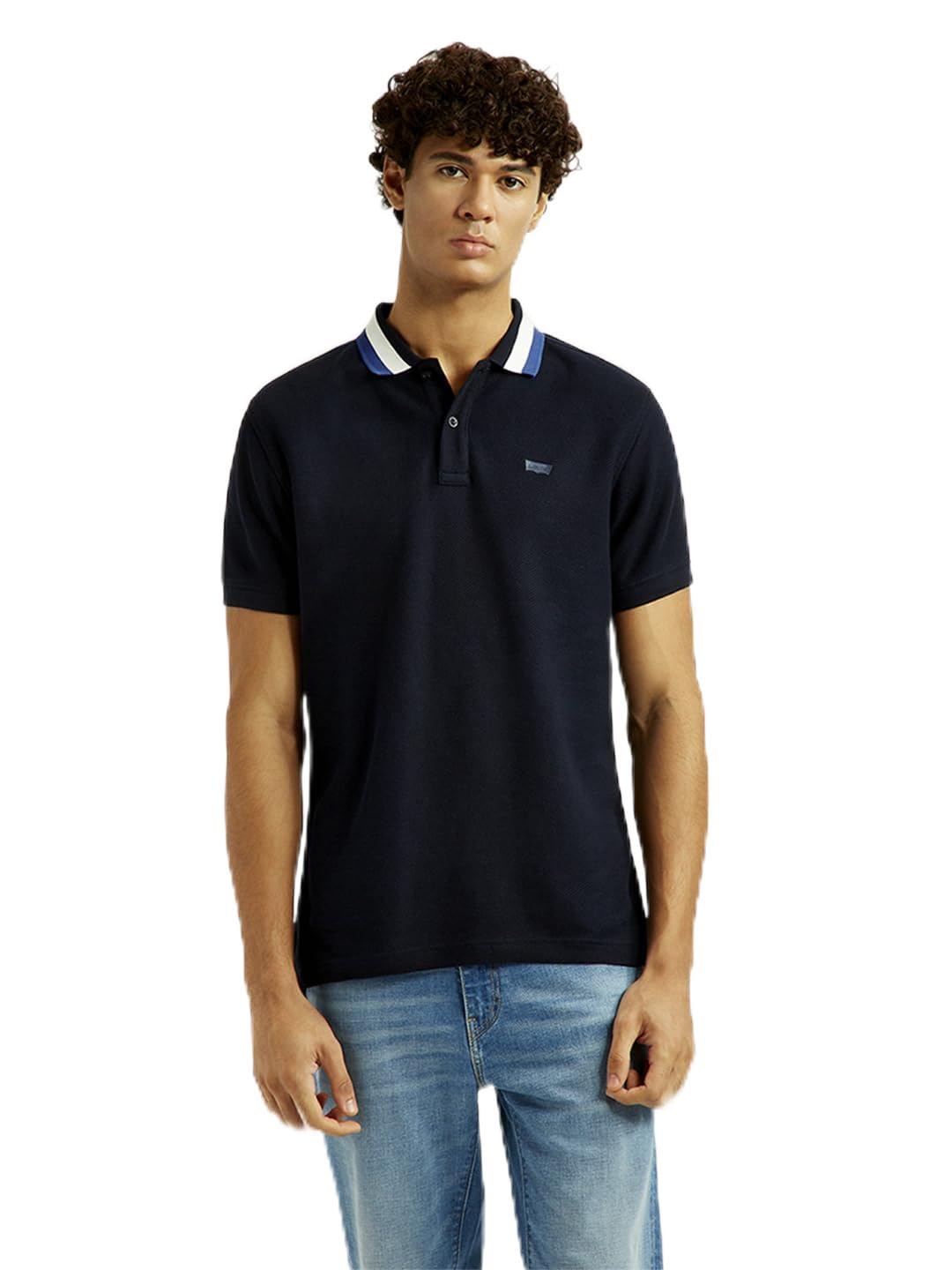 levi's Men's Solid Black Slim Fit Polo T-Shirt-picture-13