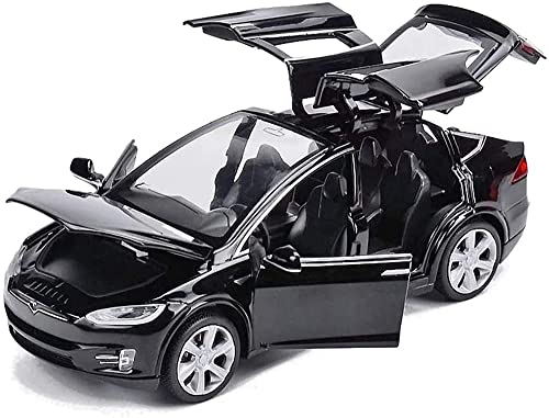 Image of Alloy Car Model Diecasts Metal Toy with Sound /Light /Pull-Back Off-Road Vehicles Car Model Collection Kids Toys Gift Multicolor Pack of 1 (Tesla Black)